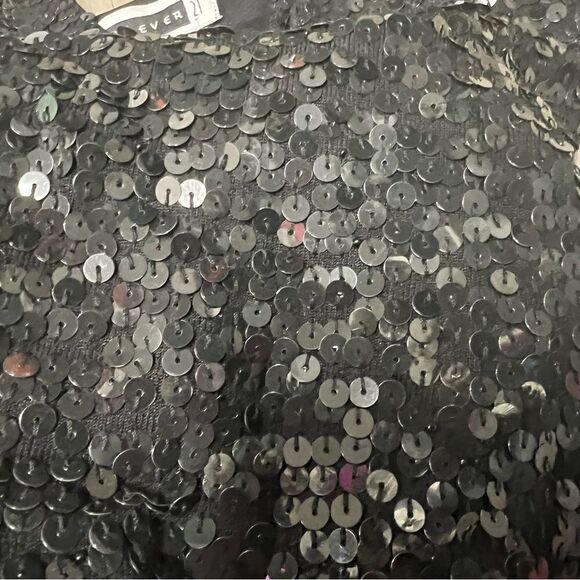 Forever 21 vintage y2k black knit sequin v neck sz S convertible straps NWT - Picture 14 of 14